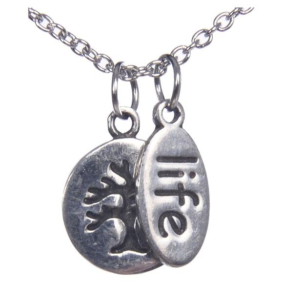 Shag Wear Love Life Friendship Inspire Pewter Pendant Necklaces Tree of Life NEW - Picture 2 of 2